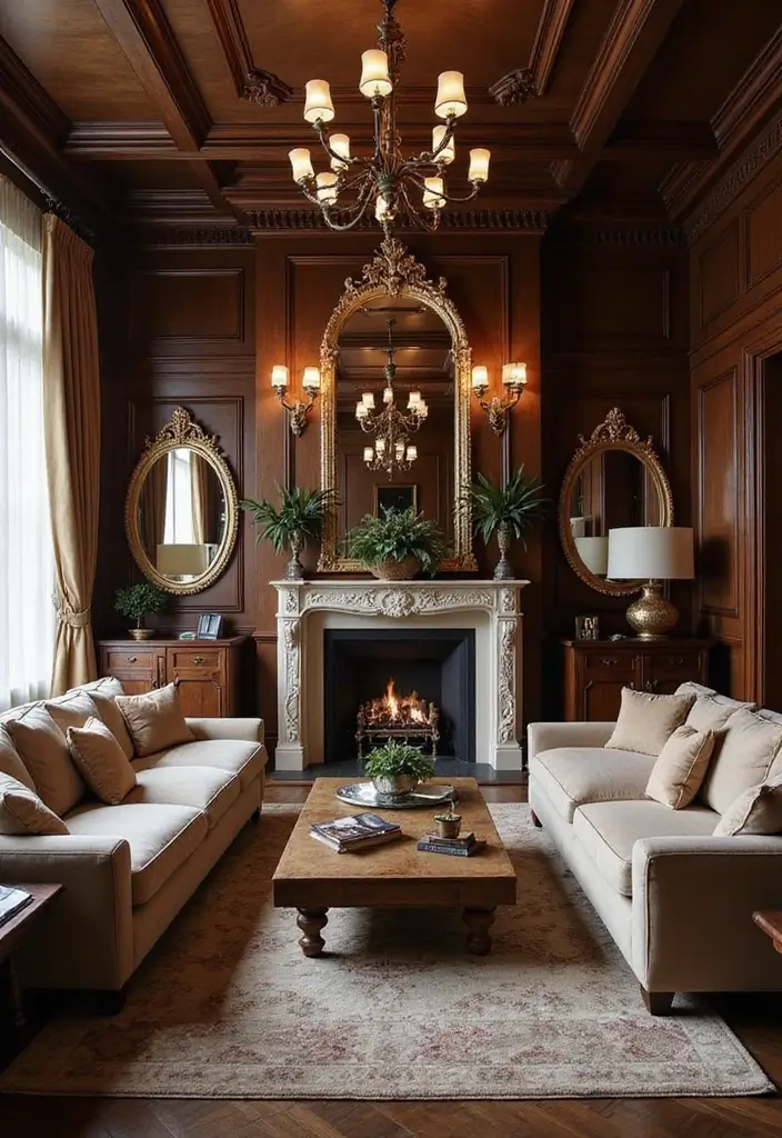30 Living Rooms With Fireplace That Feel Warm and Inviting 5 30 Living Rooms With Fireplace That Feel Warm and Inviting - 5. Rustic Elegance