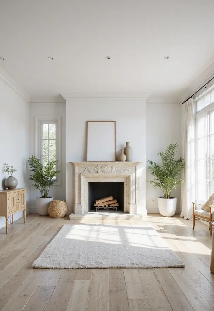 30 Living Rooms With Fireplace That Feel Warm and Inviting 6 30 Living Rooms With Fireplace That Feel Warm and Inviting - 6. Bright and Airy