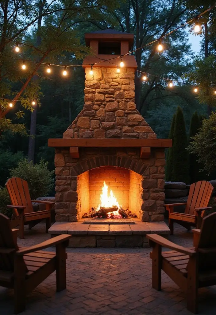 30 Rustic Fireplace Designs That Feel Cabin-Cozy 20 30 Rustic Fireplace Designs That Feel Cabin-Cozy - 20. Outdoor Fireplaces