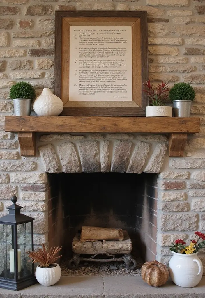 30 Rustic Fireplace Designs That Feel Cabin-Cozy 30 30 Rustic Fireplace Designs That Feel Cabin-Cozy - 30. Personalized Accessories