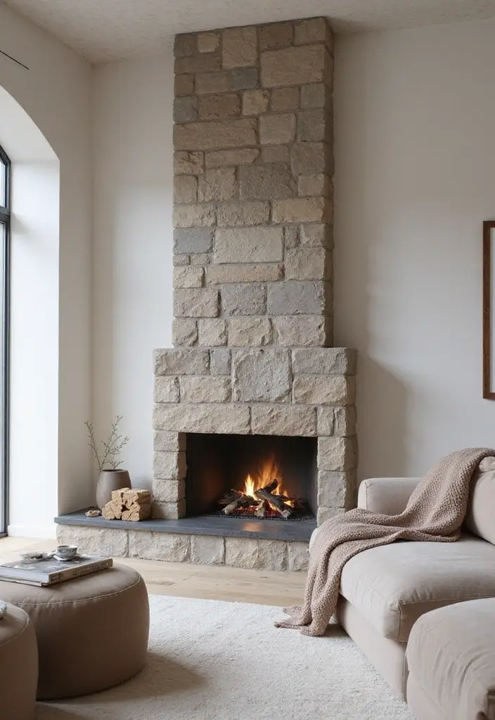 30 Tall Fireplace Designs That Command Attention 1 30 Tall Fireplace Designs That Command Attention - 1. Sleek Nordic Minimalism
