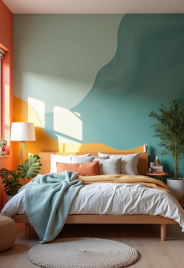 10 Mini Bedroom Ideas for Clever Space Expanding Layouts 45 10 Mini Bedroom Ideas for Clever Space Expanding Layouts - 5. Colorful Accent Walls