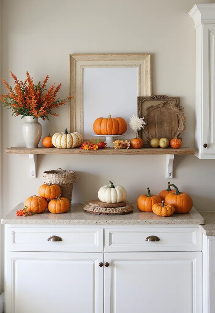 12 Above Kitchen Cabinet Decor Ideas for Height and Character - 7. Whimsical Seasonal Decor