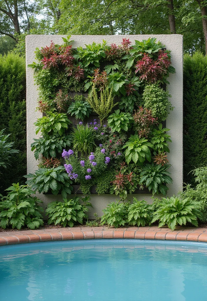 12 Backyard Above Ground Pool Ideas for Easy Family Enjoyment 12 12 Backyard Above Ground Pool Ideas for Easy Family Enjoyment 2. Vertical Garden Oasis 2