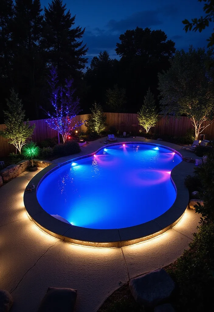 12 Backyard Above Ground Pool Ideas for Easy Family Enjoyment 34 12 Backyard Above Ground Pool Ideas for Easy Family Enjoyment 4. Eco Friendly Pool Lighting 2