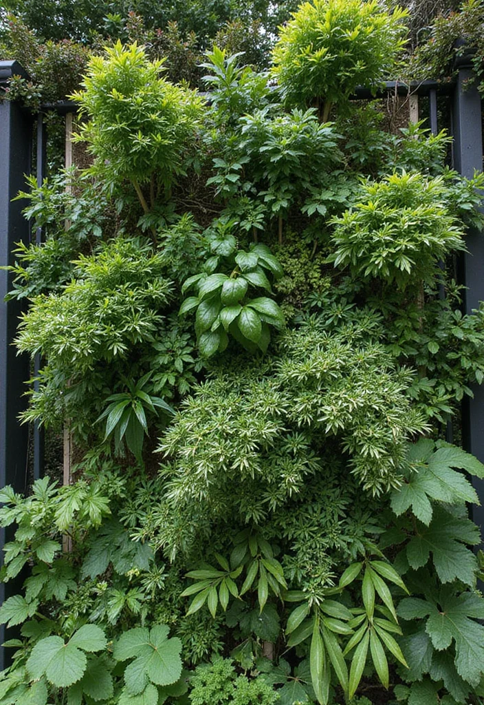 12 Backyard Fences Ideas for Privacy Safety and Style 3. Vertical Garden Fences Green and Beautiful 2