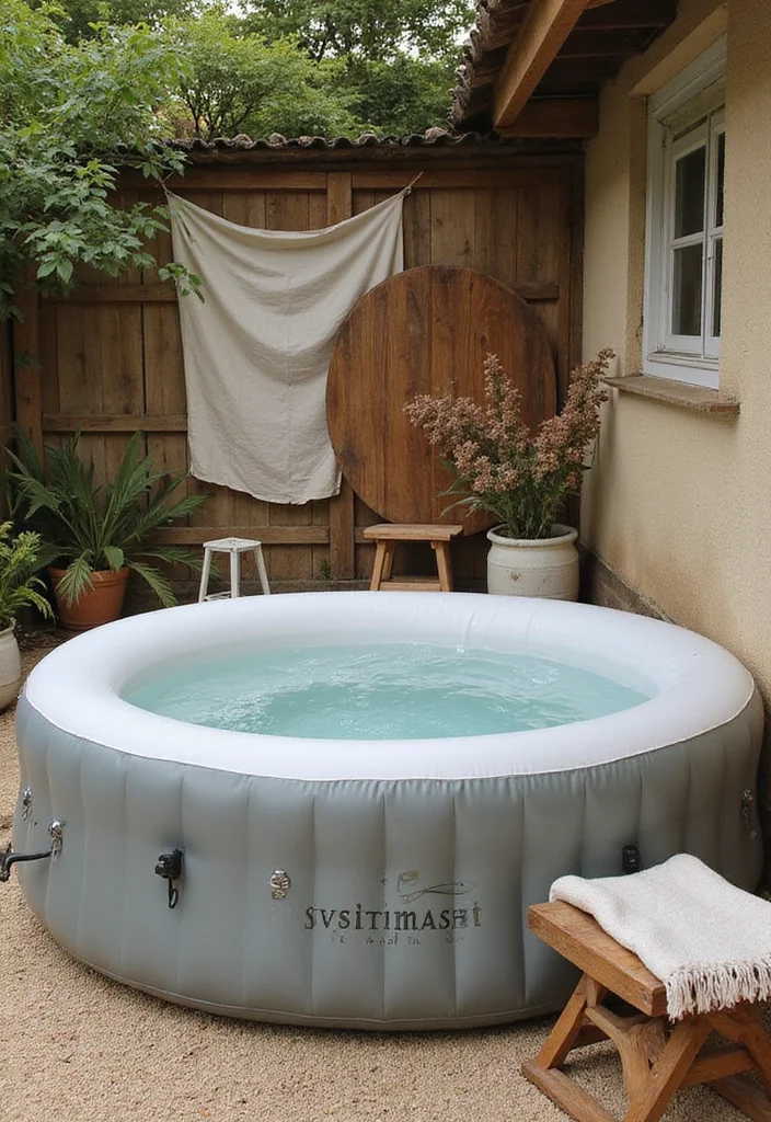 12 Backyard Inflatable Hot Tub Ideas for Simple Outdoor Comfort 100 12 Backyard Inflatable Hot Tub Ideas for Simple Outdoor Comfort - 10. Sustainable Decor Elements