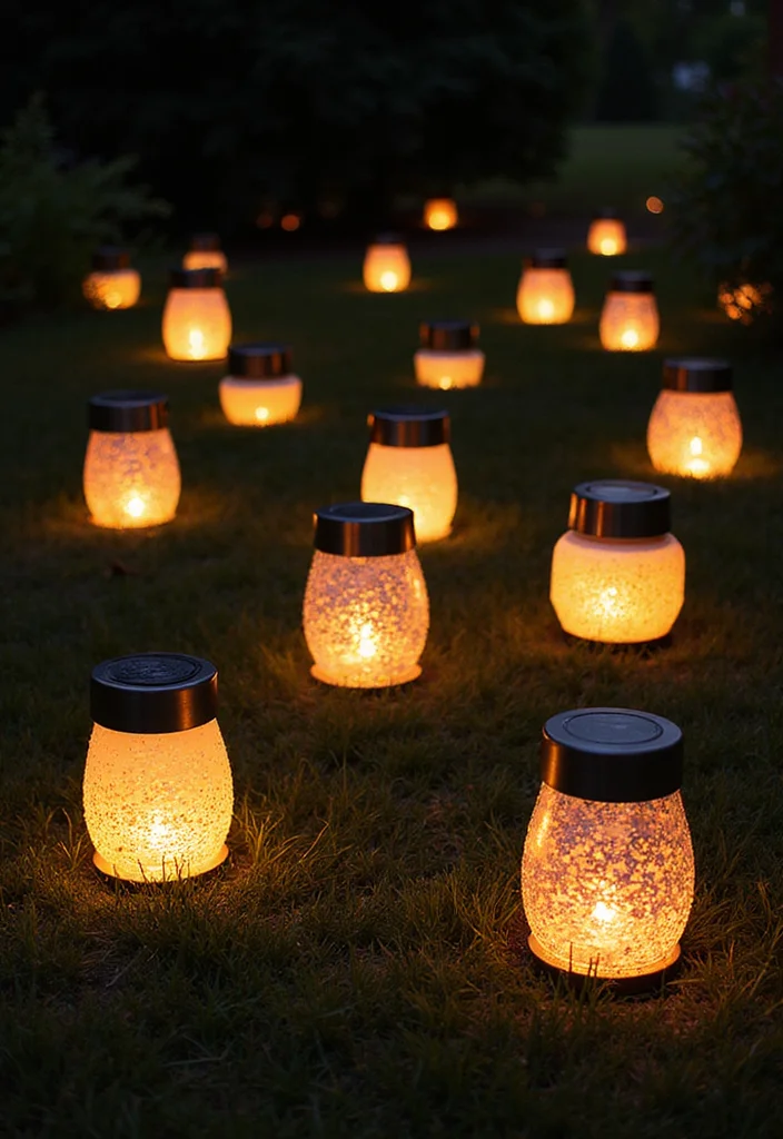 12 Backyard Light Ideas for Warm Nighttime Ambience - 2. Solar Lanterns for Ease