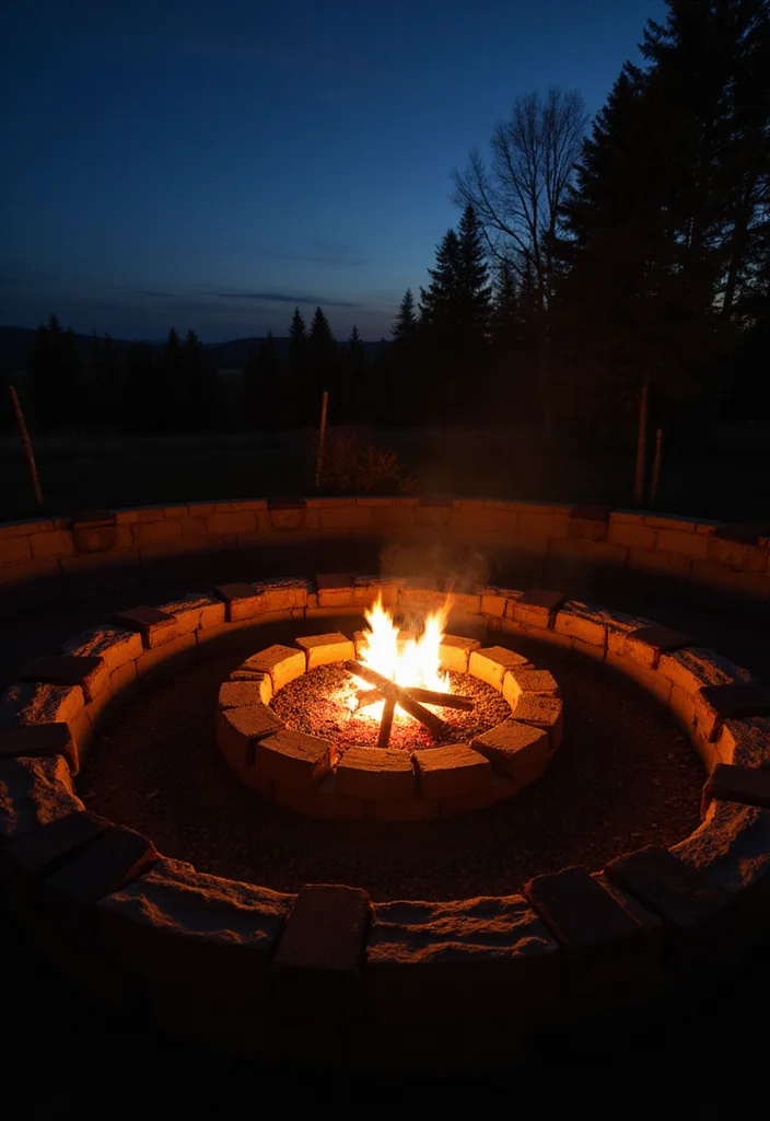 12 Backyard Light Ideas for Warm Nighttime Ambience - 5. Cozy Fire Pit Lighting