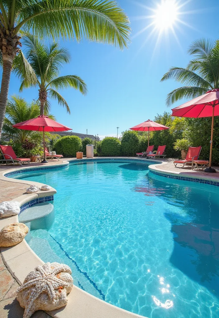 12 Backyard Pool Ideas on a Budget for Affordable Refreshing Fun 100 12 Backyard Pool Ideas on a Budget for Affordable Refreshing Fun - 10. Beach-Inspired Decor