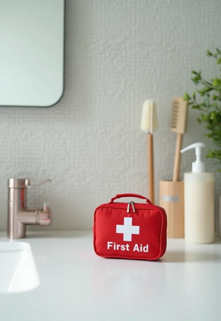 12 Dorm Bathroom Ideas for Practical Shared Space Living - 12. Portable First Aid Kit