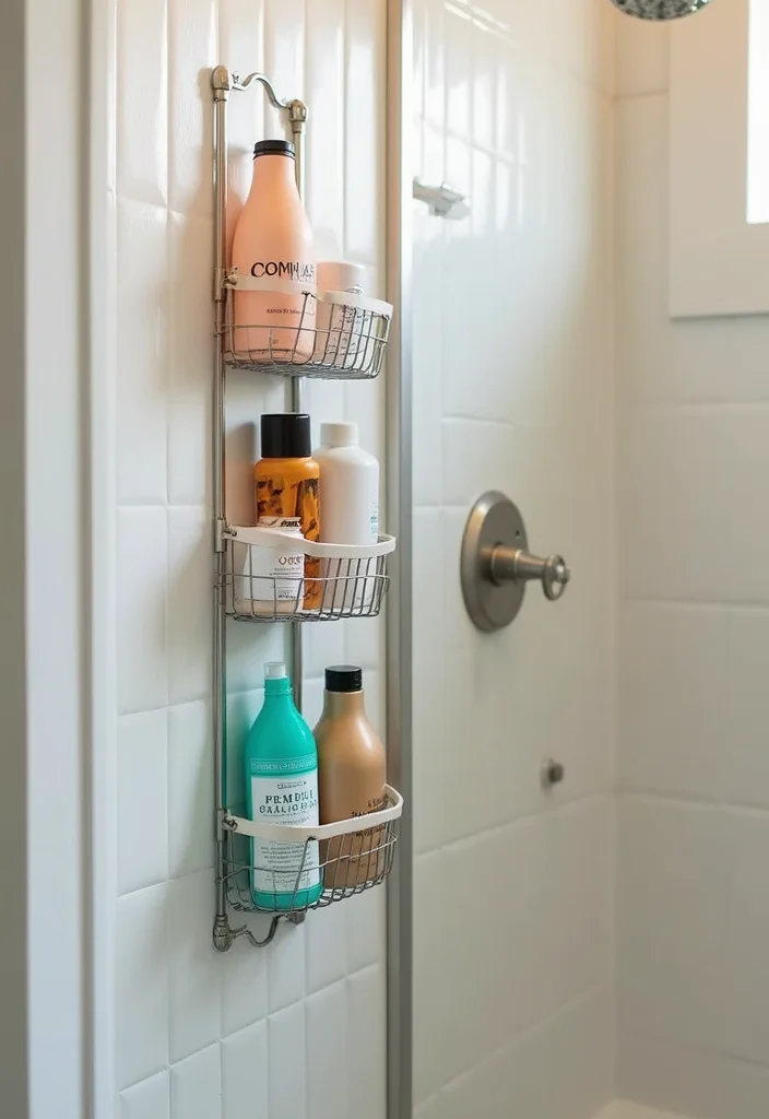12 Dorm Bathroom Ideas for Practical Shared Space Living - 3. Customizable Caddy for Essentials