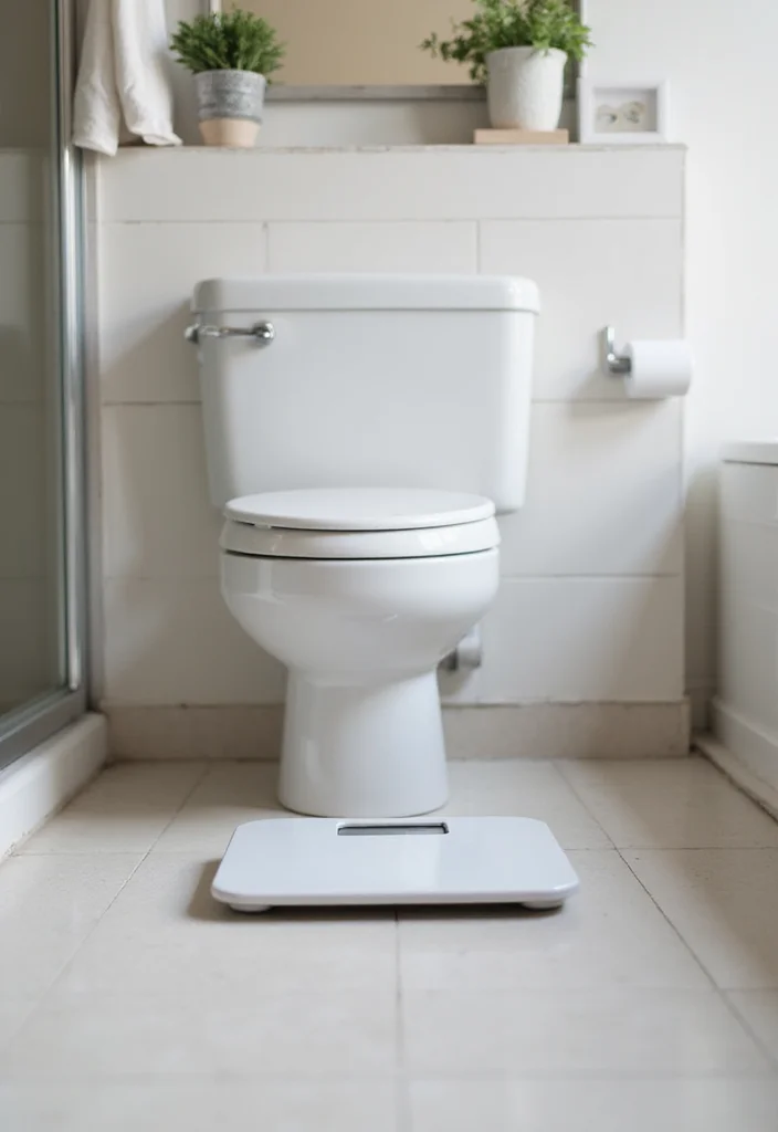 12 Dorm Bathroom Ideas for Practical Shared Space Living - 8. Easy-to-Use Bathroom Scale