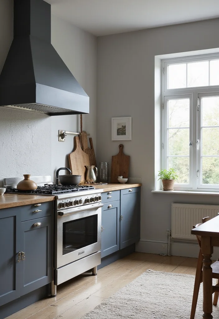 12 Grey Kitchen Ideas for Soft Modern Neutral Charm 2. Light Grey Walls with Dark Grey Fixtures 2