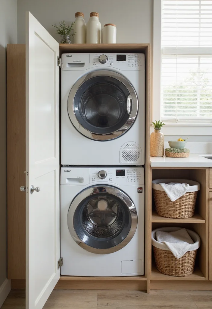 12 Laundry in Kitchen Ideas for Streamlined Everyday Function 1 12 Laundry in Kitchen Ideas for Streamlined Everyday Function - 1. Compact Washer-Dryer Combos