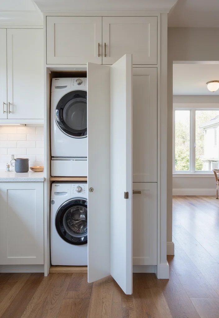 12 Laundry in Kitchen Ideas for Streamlined Everyday Function 100 12 Laundry in Kitchen Ideas for Streamlined Everyday Function - 10. Hidden Laundry Areas