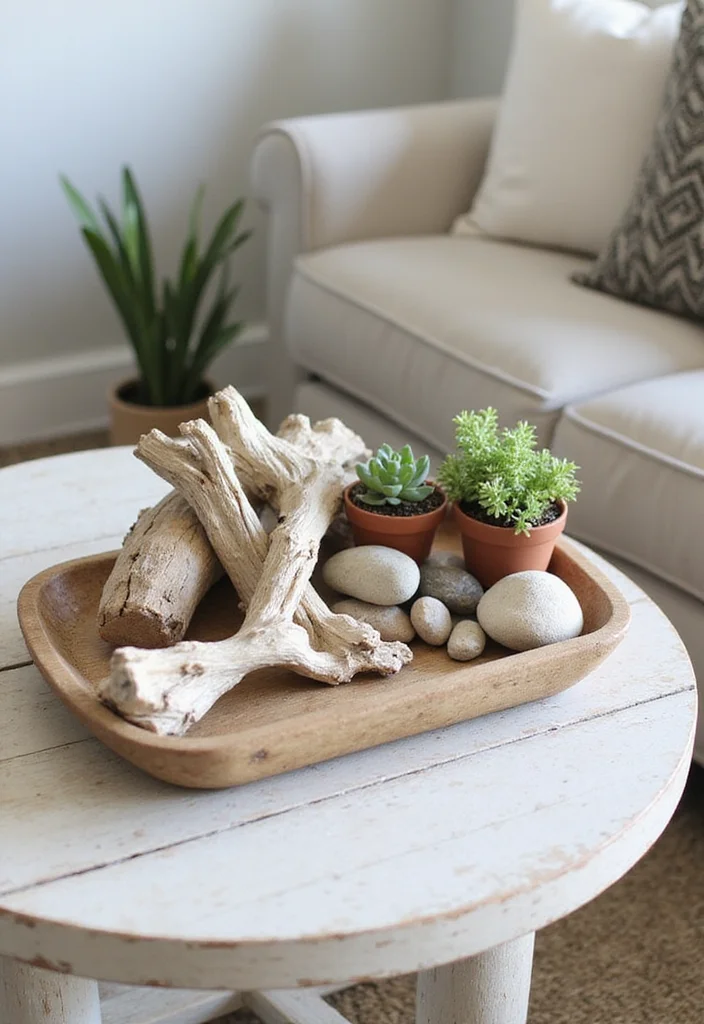 12 Living Room Tray Decor Ideas for Simple Stylish Accents 1 12 Living Room Tray Decor Ideas for Simple Stylish Accents - 1. Natural Elements