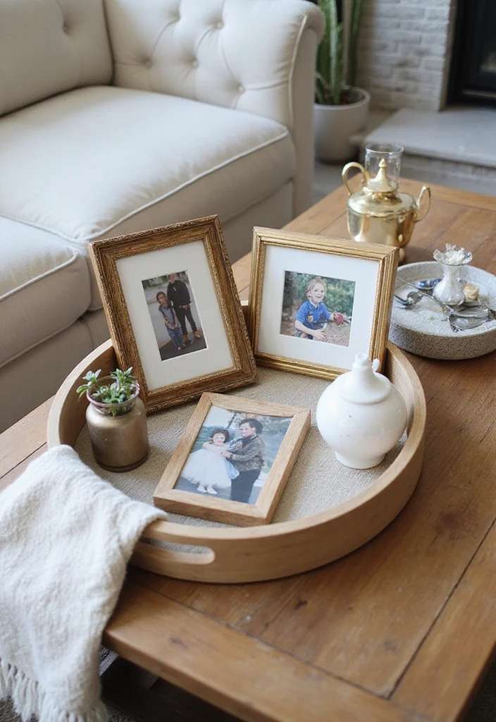 12 Living Room Tray Decor Ideas for Simple Stylish Accents 111 12 Living Room Tray Decor Ideas for Simple Stylish Accents - 11. Personalized Touch