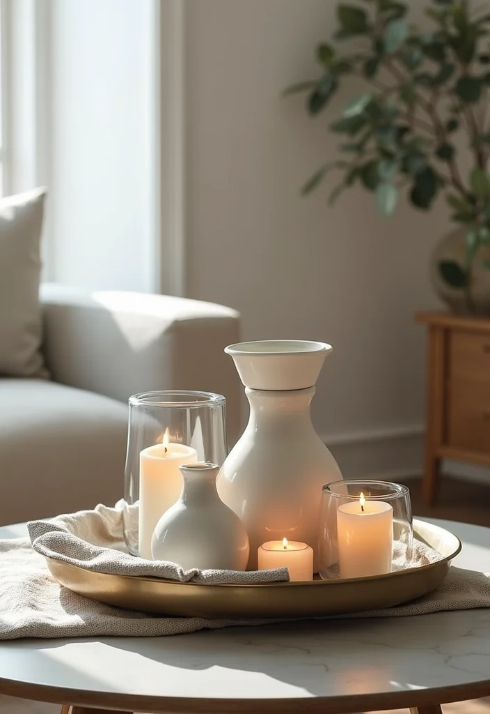 12 Living Room Tray Decor Ideas for Simple Stylish Accents 34 12 Living Room Tray Decor Ideas for Simple Stylish Accents - 4. Layered Textures