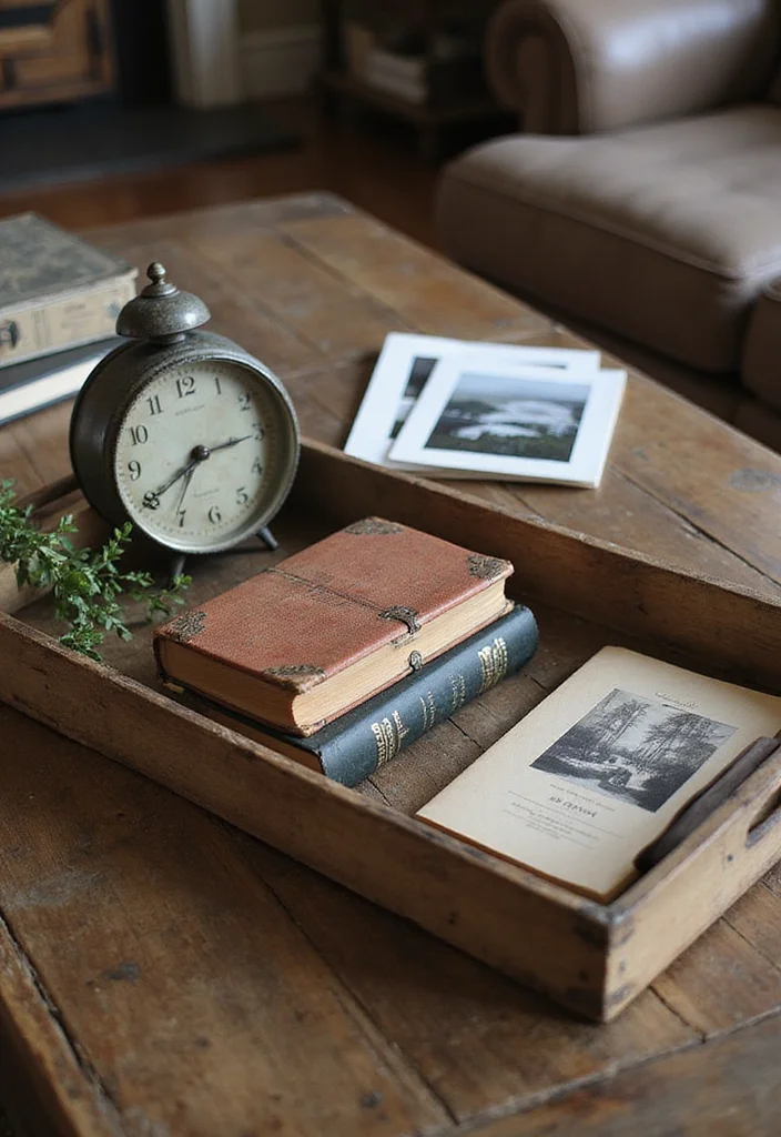 12 Living Room Tray Decor Ideas for Simple Stylish Accents 67 12 Living Room Tray Decor Ideas for Simple Stylish Accents - 7. Vintage Finds