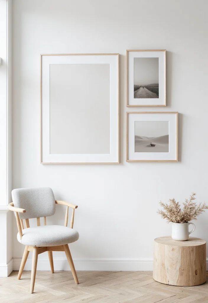 12 Picture Wall Ideas Living Room for Meaningful Visual Impact 111 12 Picture Wall Ideas Living Room for Meaningful Visual Impact 11. Minimalist Elegance 2