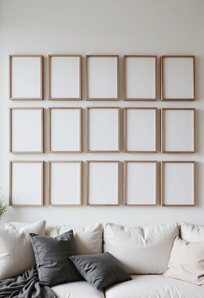 12 Picture Wall Ideas Living Room for Meaningful Visual Impact 23 12 Picture Wall Ideas Living Room for Meaningful Visual Impact 3. Symmetrical Frame Arrangement 2