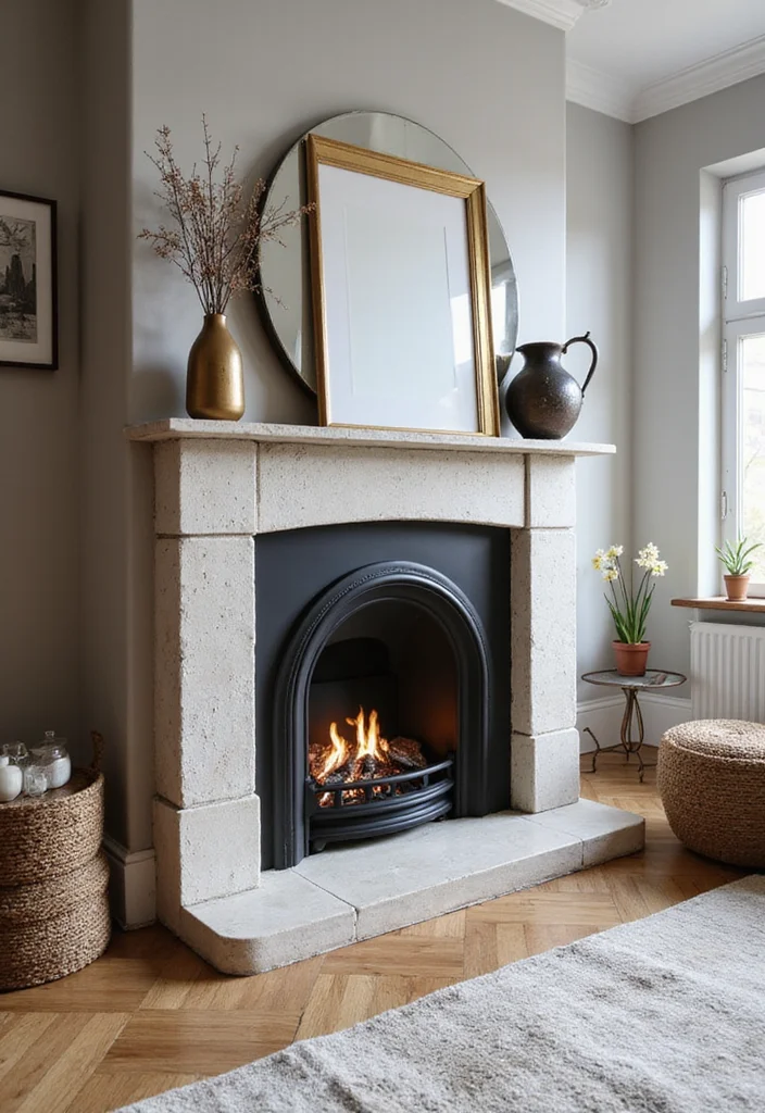 12 Small Living Room Ideas With Fireplace for Warm Cozy Layouts 122 12 Small Living Room Ideas With Fireplace for Warm Cozy Layouts - 12. Stylish Fireplace Surrounds