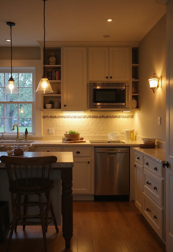 12 Small Studio Kitchen Ideas for Compact Practical Living 122 12 Small Studio Kitchen Ideas for Compact Practical Living 12. Lighting is Key 1