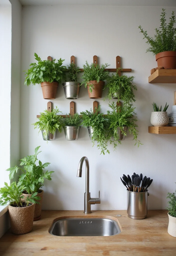 12 Small Studio Kitchen Ideas for Compact Practical Living 78 12 Small Studio Kitchen Ideas for Compact Practical Living 8. Vertical Herb Gardens 2