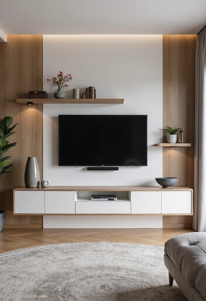 12 TV in Bedroom Ideas for Comfortable Viewing and Layout 100 12 TV in Bedroom Ideas for Comfortable Viewing and Layout - 10. Create an Entertainment Wall