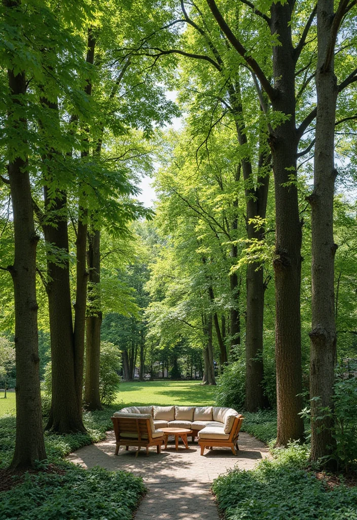 14 Backyard Shade Ideas for Comfort, Protection, and Style 1 14 Backyard Shade Ideas for Comfort, Protection, and Style - 1. Natural Canopy with Trees