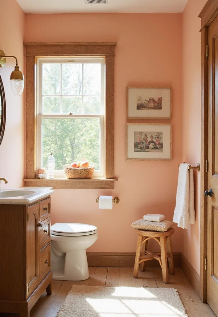 14 Bathroom Color Ideas for Fresh Bright Stylish Palettes 67 14 Bathroom Color Ideas for Fresh Bright Stylish Palettes 7. Soft Peach