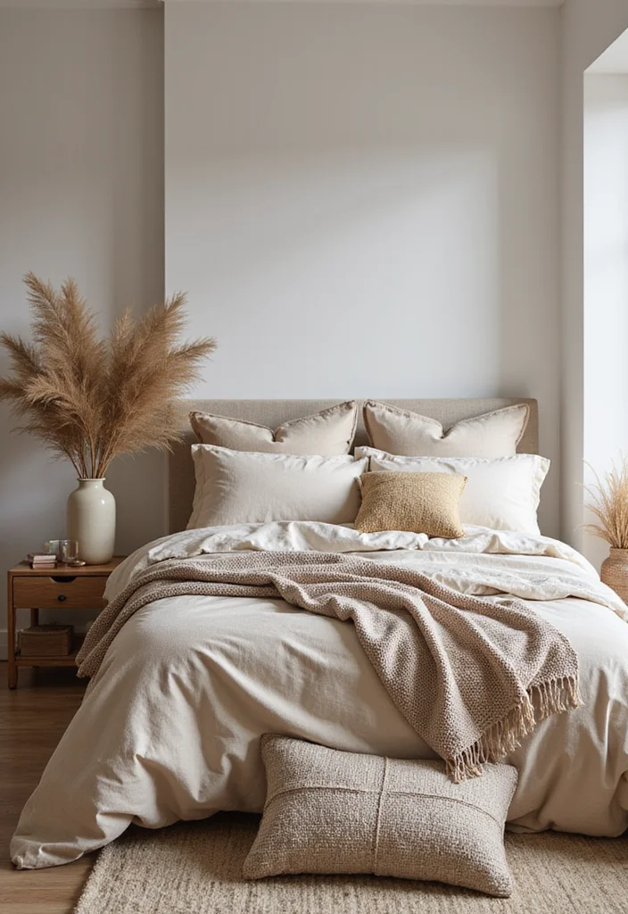 14 Bedroom Furniture Ideas for Practical Stylish Arrangements - 3. Sustainable Textiles