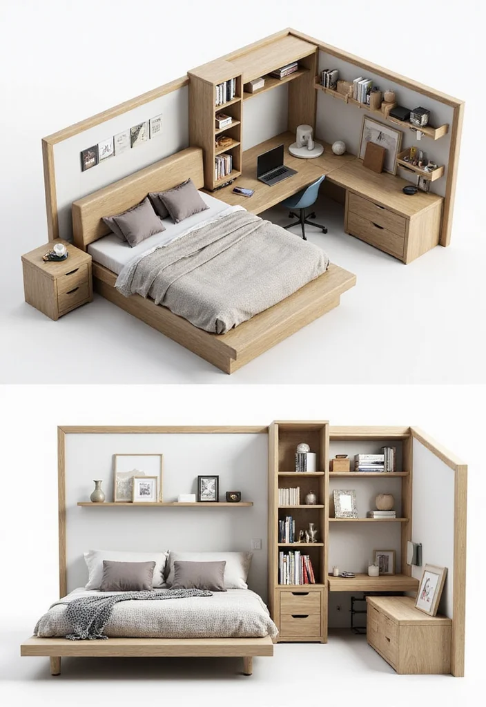 14 Bedroom Furniture Ideas for Practical Stylish Arrangements - 4. Modular Furniture Arrangements