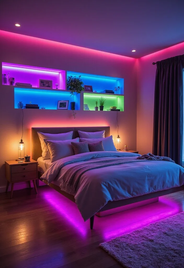 14 Bedroom Lighting Ideas for Soft Bright Inviting Atmosphere 45 14 Bedroom Lighting Ideas for Soft Bright Inviting Atmosphere 5. LED Strip Lights