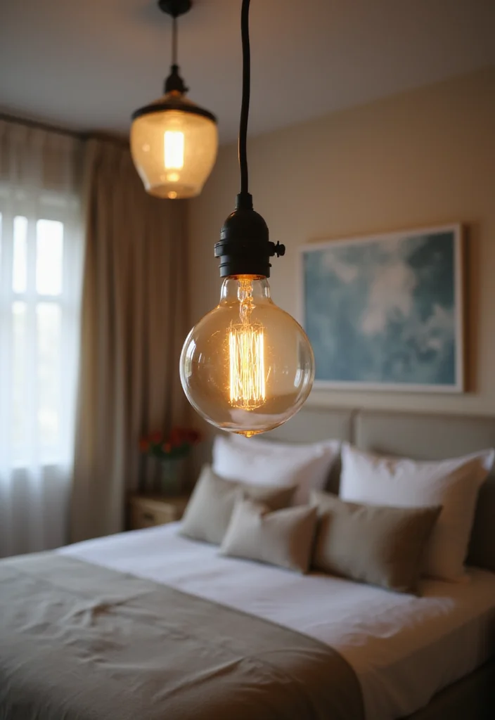 14 Bedroom Lighting Ideas for Soft Bright Inviting Atmosphere 56 14 Bedroom Lighting Ideas for Soft Bright Inviting Atmosphere 6. Vintage Edison Bulbs