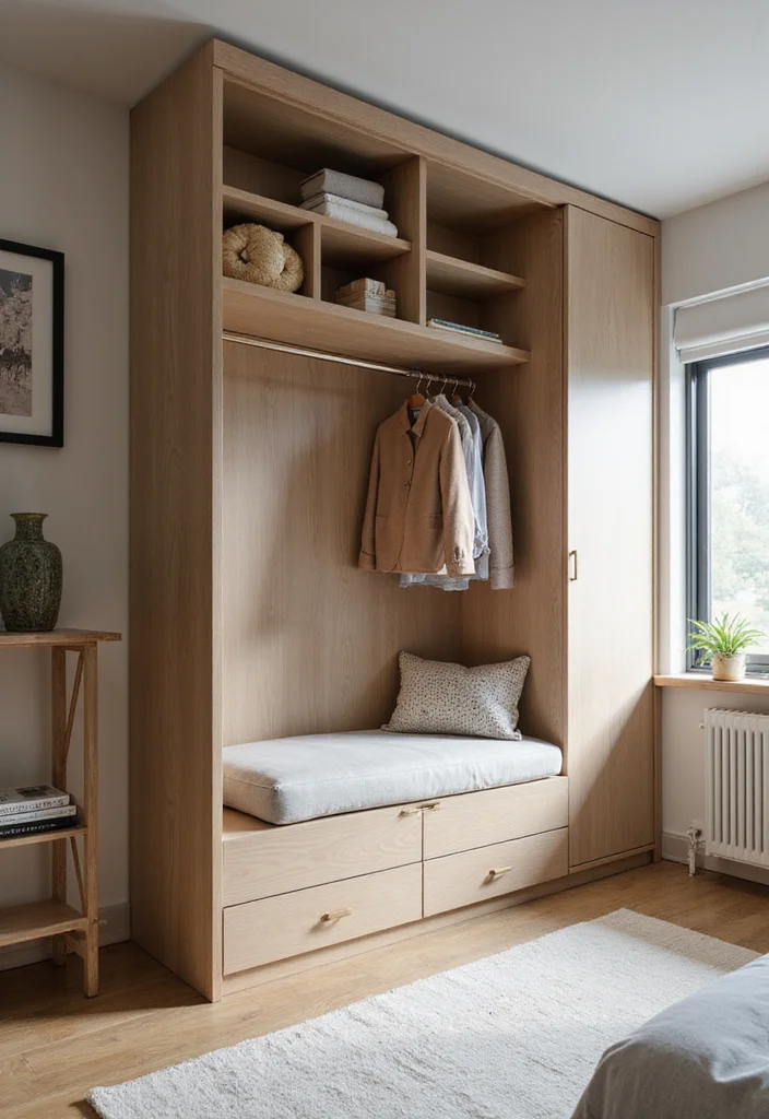 14 Bedroom Wardrobe Ideas for Better Storage and Clean Lines 12 14 Bedroom Wardrobe Ideas for Better Storage and Clean Lines - 2. Multi-Functional Furniture