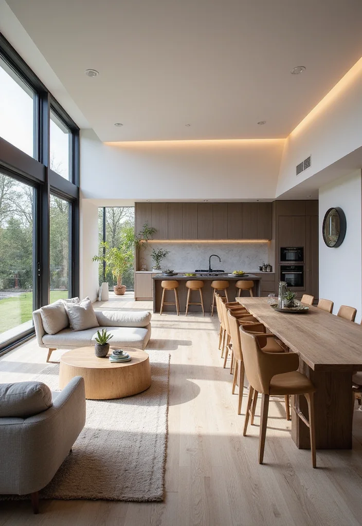 14 Big Living Room Ideas for Layouts With Openness and Comfort 1 14 Big Living Room Ideas for Layouts With Openness and Comfort - 1. Embrace Open Concept Living