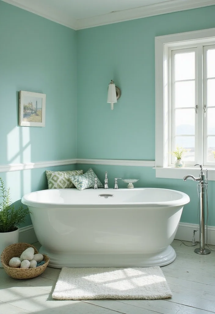 14 Blue Bathroom Ideas for Calm Fresh Modern Appeal 78 14 Blue Bathroom Ideas for Calm Fresh Modern Appeal - 8. Aqua Green Fusion