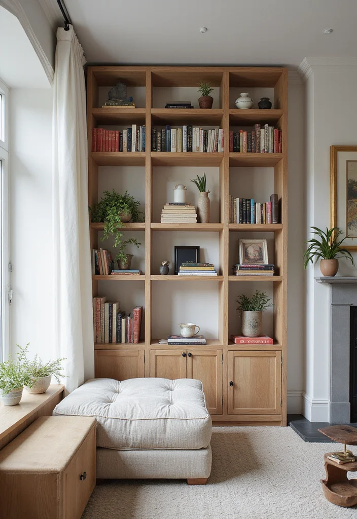 14 Cheap Living Room Ideas for Affordable Beautiful Style 100 14 Cheap Living Room Ideas for Affordable Beautiful Style - 10. Creative Shelving Ideas