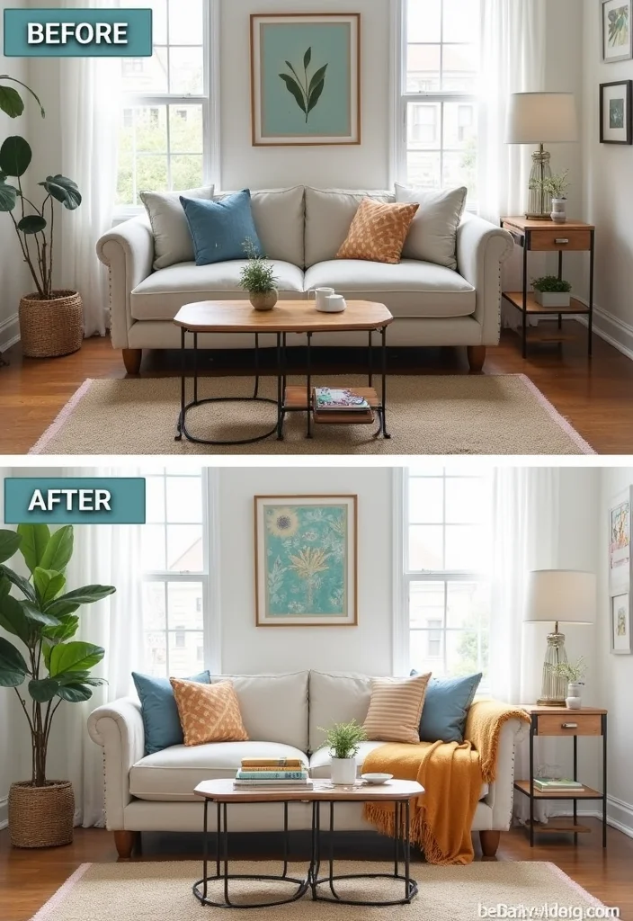 14 Cheap Living Room Ideas for Affordable Beautiful Style 23 14 Cheap Living Room Ideas for Affordable Beautiful Style - 3. Upcycled Furniture