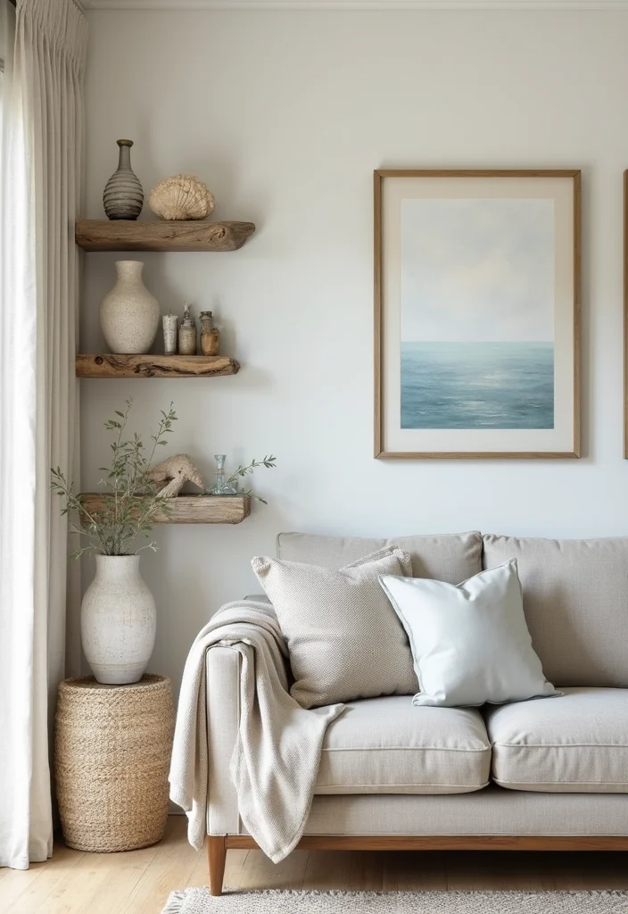 14 Coastal Living Room Ideas for Breezy Light Comfortable Style 34 14 Coastal Living Room Ideas for Breezy Light Comfortable Style - 4. Beach House Decor