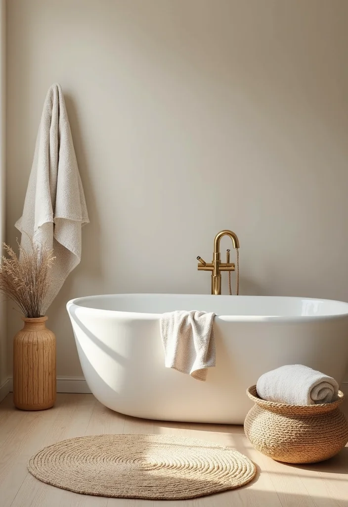 14 Guest Bathroom Ideas for Welcoming Easy to Maintain Spaces 56 14 Guest Bathroom Ideas for Welcoming Easy to Maintain Spaces - 6. Natural Textiles