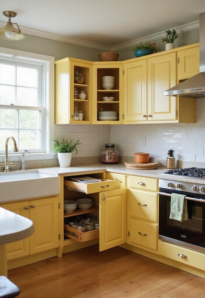 14 Kitchen Ideas L Shaped for Better Flow and Function 23 14 Kitchen Ideas L Shaped for Better Flow and Function - 3. Clever Corner Solutions