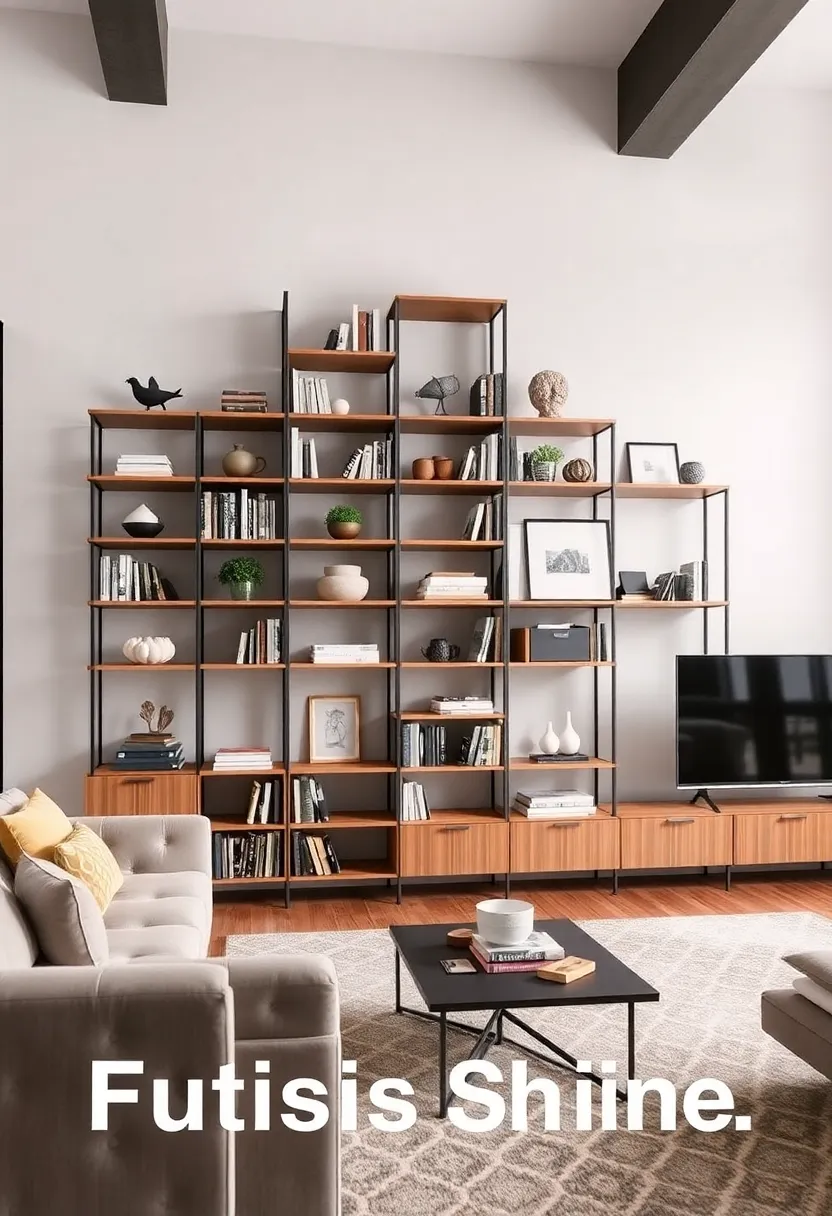 14 Shelving Ideas for Living Room for Smart Storage and Style 100 14 Shelving Ideas for Living Room for Smart Storage and Style - 10. Modular Shelving Units for Flexibility
