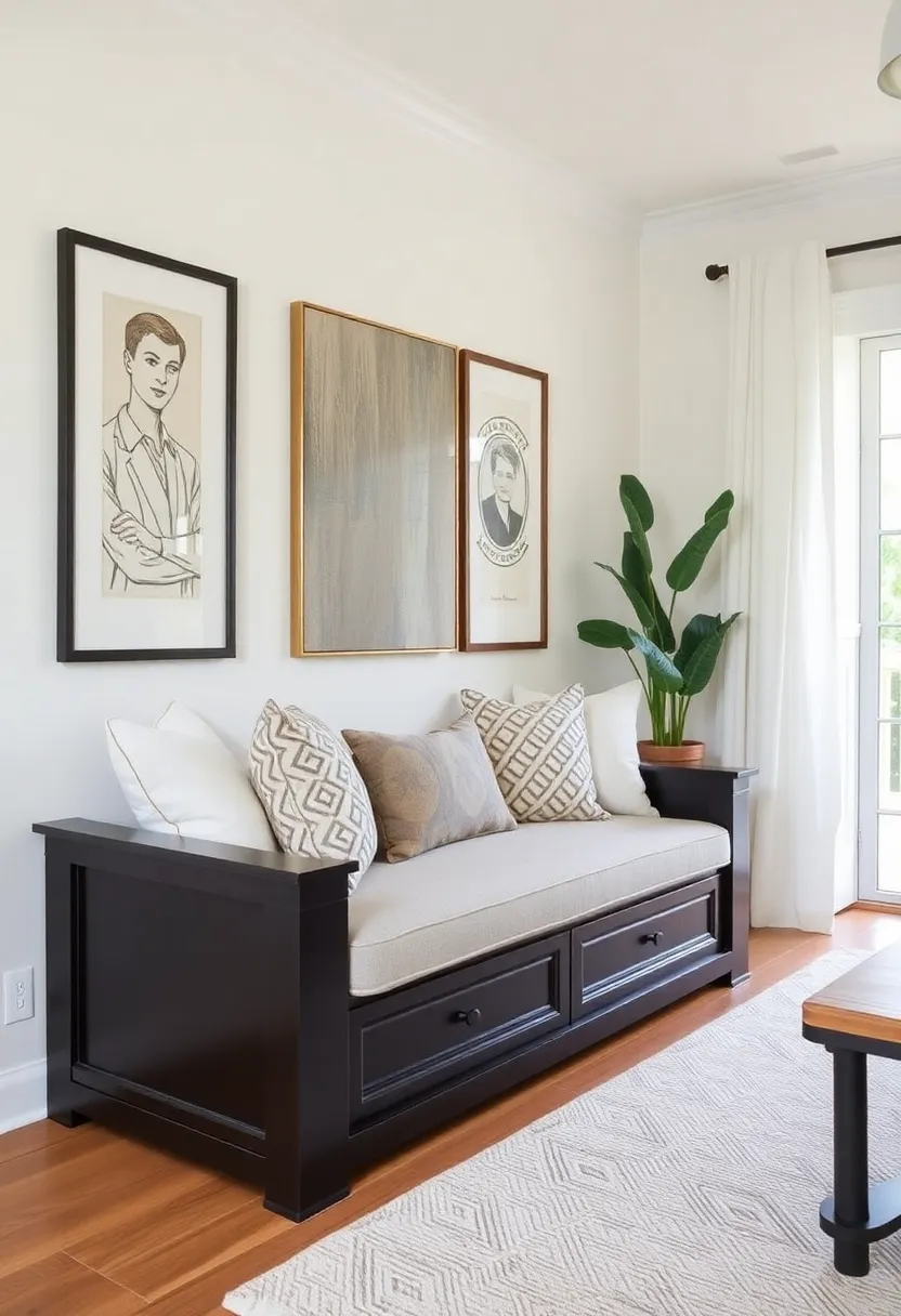 14 Shelving Ideas for Living Room for Smart Storage and Style 45 14 Shelving Ideas for Living Room for Smart Storage and Style - 5. Stylish Storage Benches