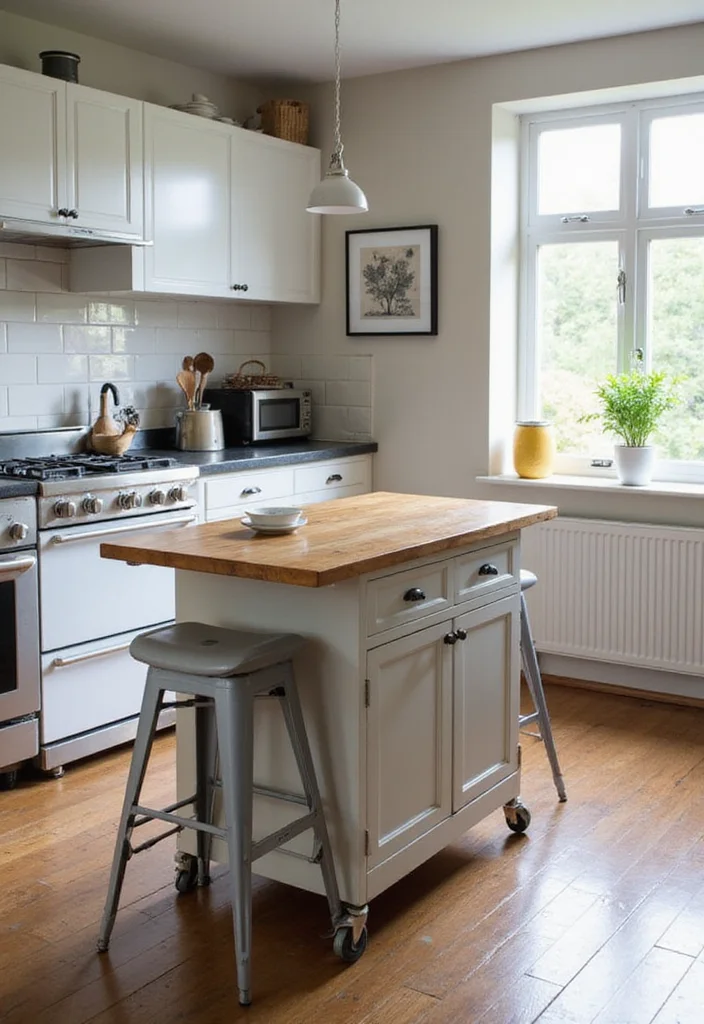 14 Small Kitchen Apartment Ideas for Smart Space Efficiency 56 14 Small Kitchen Apartment Ideas for Smart Space Efficiency - 6. Compact Kitchen Islands