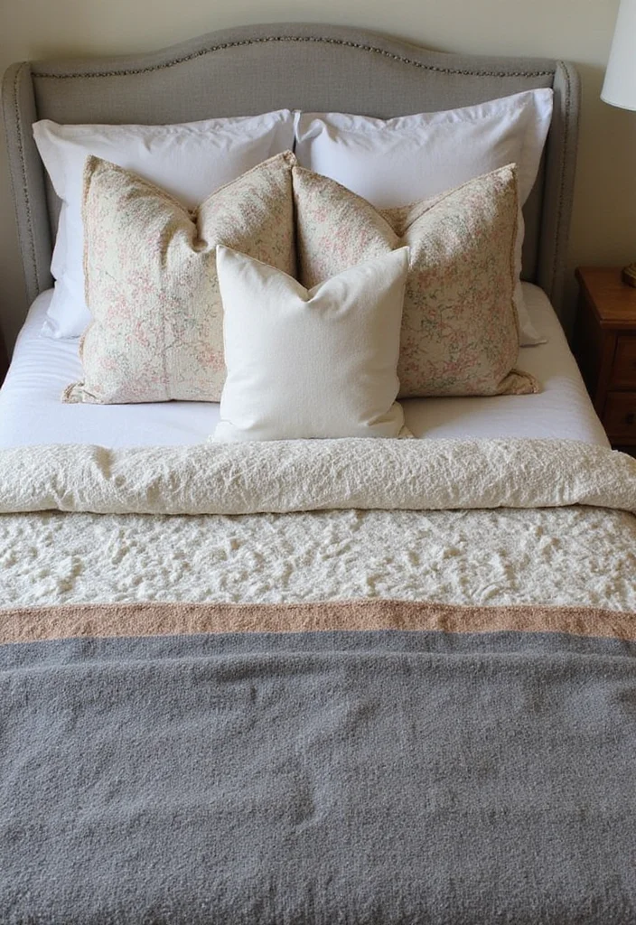 15 Boho Bedroom Ideas for Relaxed Warm Textured Comfort 12 15 Boho Bedroom Ideas for Relaxed Warm Textured Comfort - 2. Layered Textiles