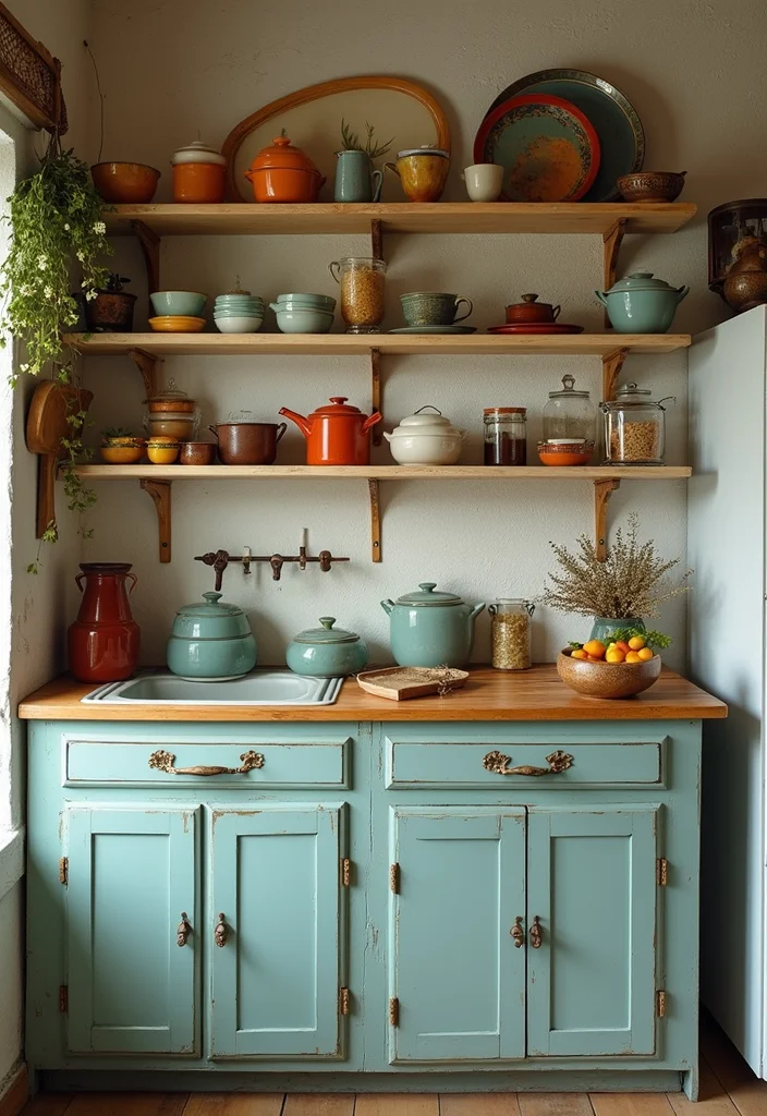 15 Boho Kitchen Ideas for Relaxed Earthy Beautiful Style 34 15 Boho Kitchen Ideas for Relaxed Earthy Beautiful Style 4. Vintage Finds