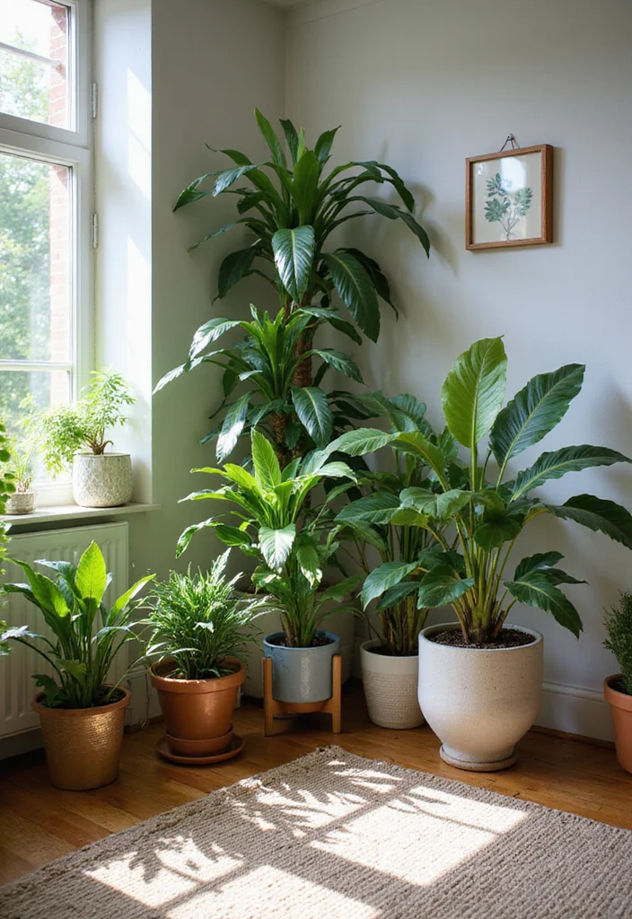 15 Cozy Living Room Ideas for Warm Inviting Relaxed Spaces 34 15 Cozy Living Room Ideas for Warm Inviting Relaxed Spaces - 4. Indoor Plants Galore